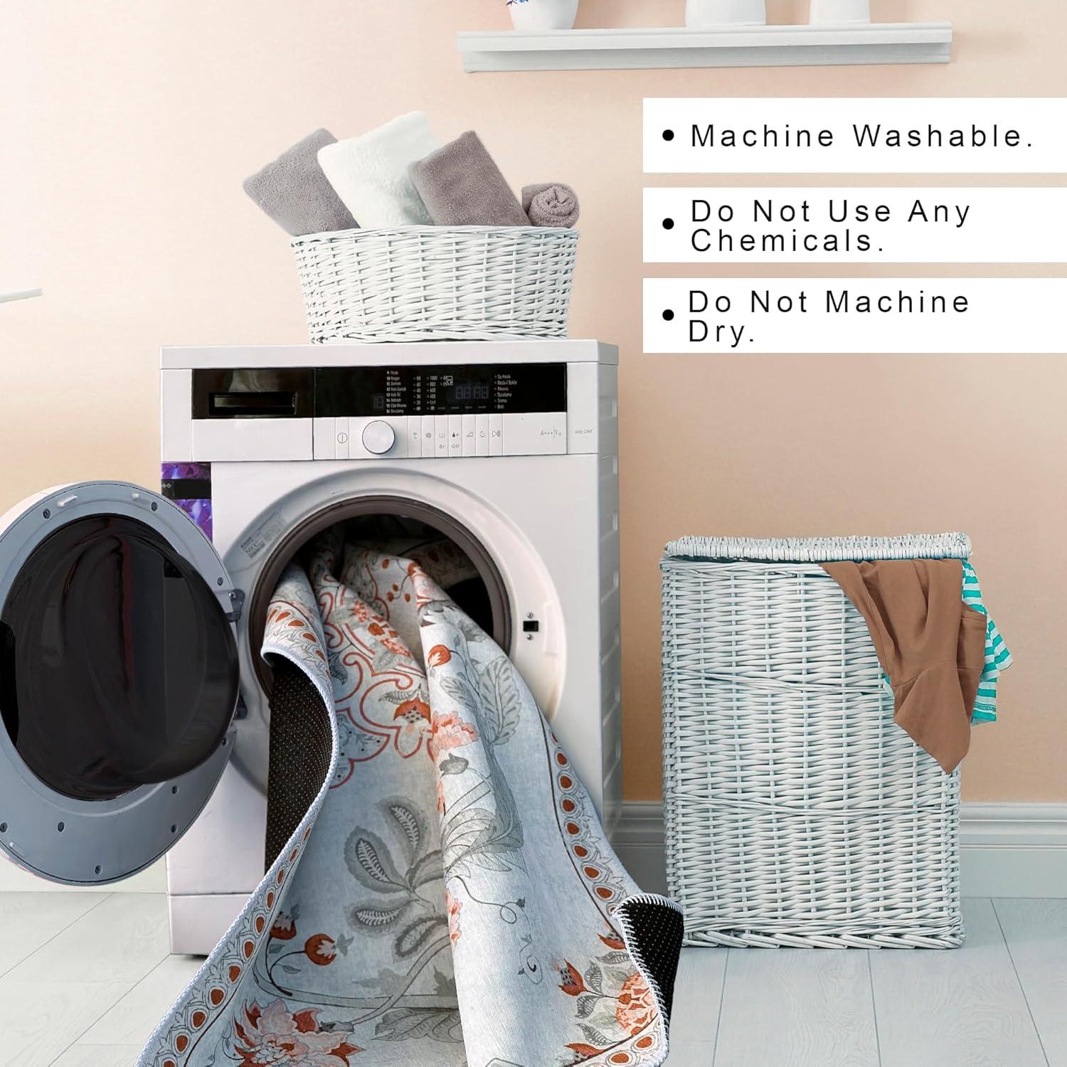 Why We Love Our HomeNette Blue Rug: Stylish, safe & Washable