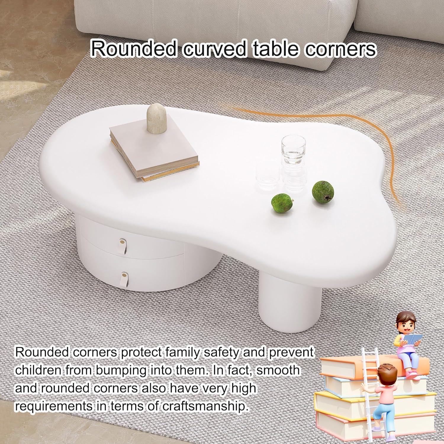 Why We Love the GJAGXQ Cloud Coffee Table's Unique‍ Design