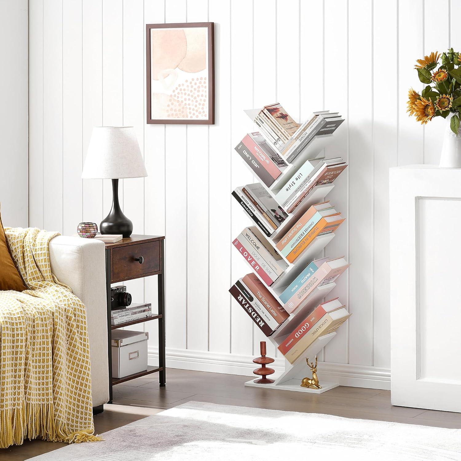 How We ⁣Loved the Hoctieon 10-Tier Tree Bookshelf's Space-Saving Design