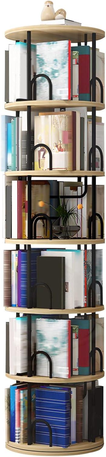 Our Take on the 360° Rotating Bookshelf Tower: Space-Saving & Stylish