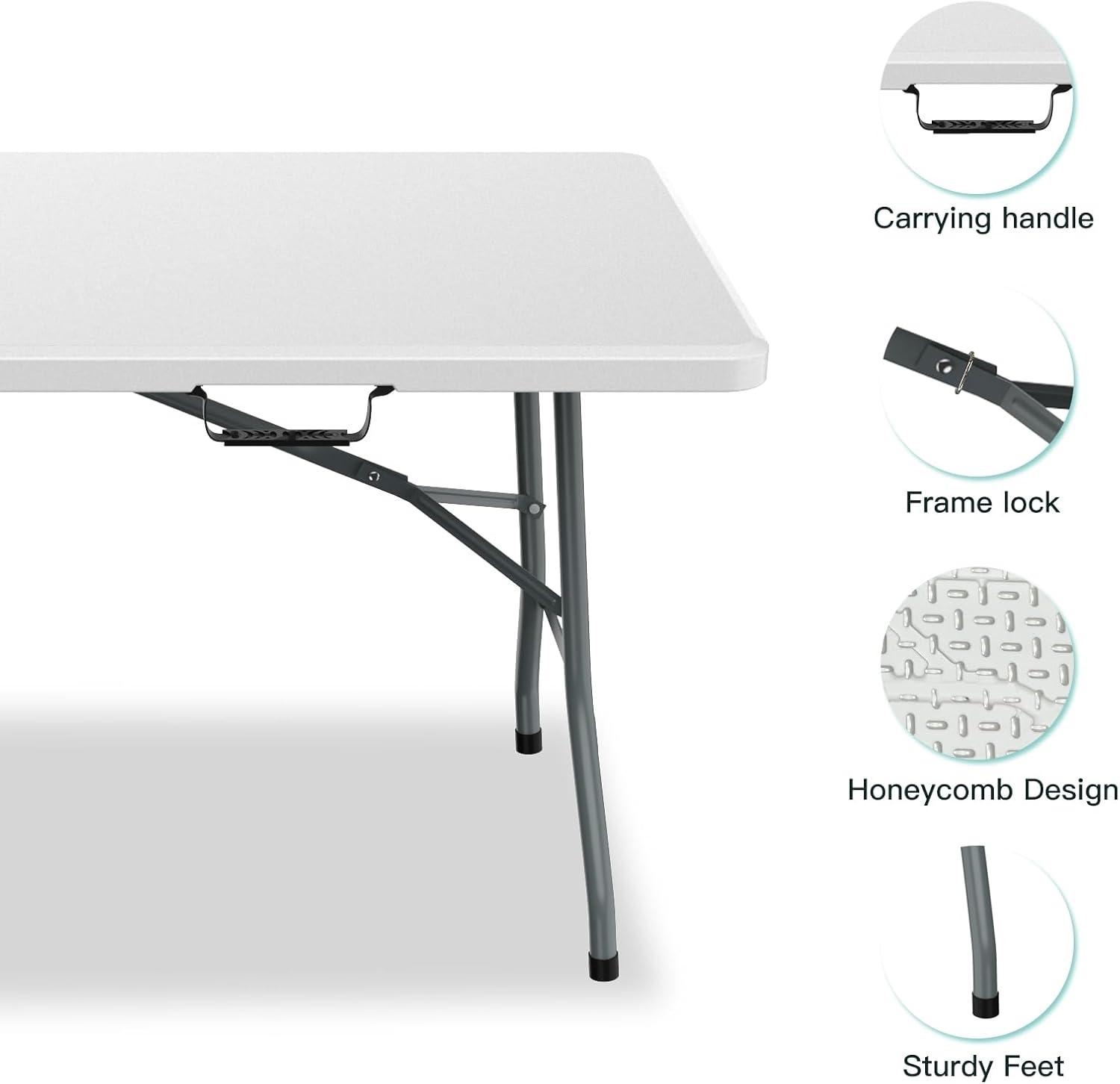 Our Honest Take: Versatile & Portable 6 ft Folding Table Review