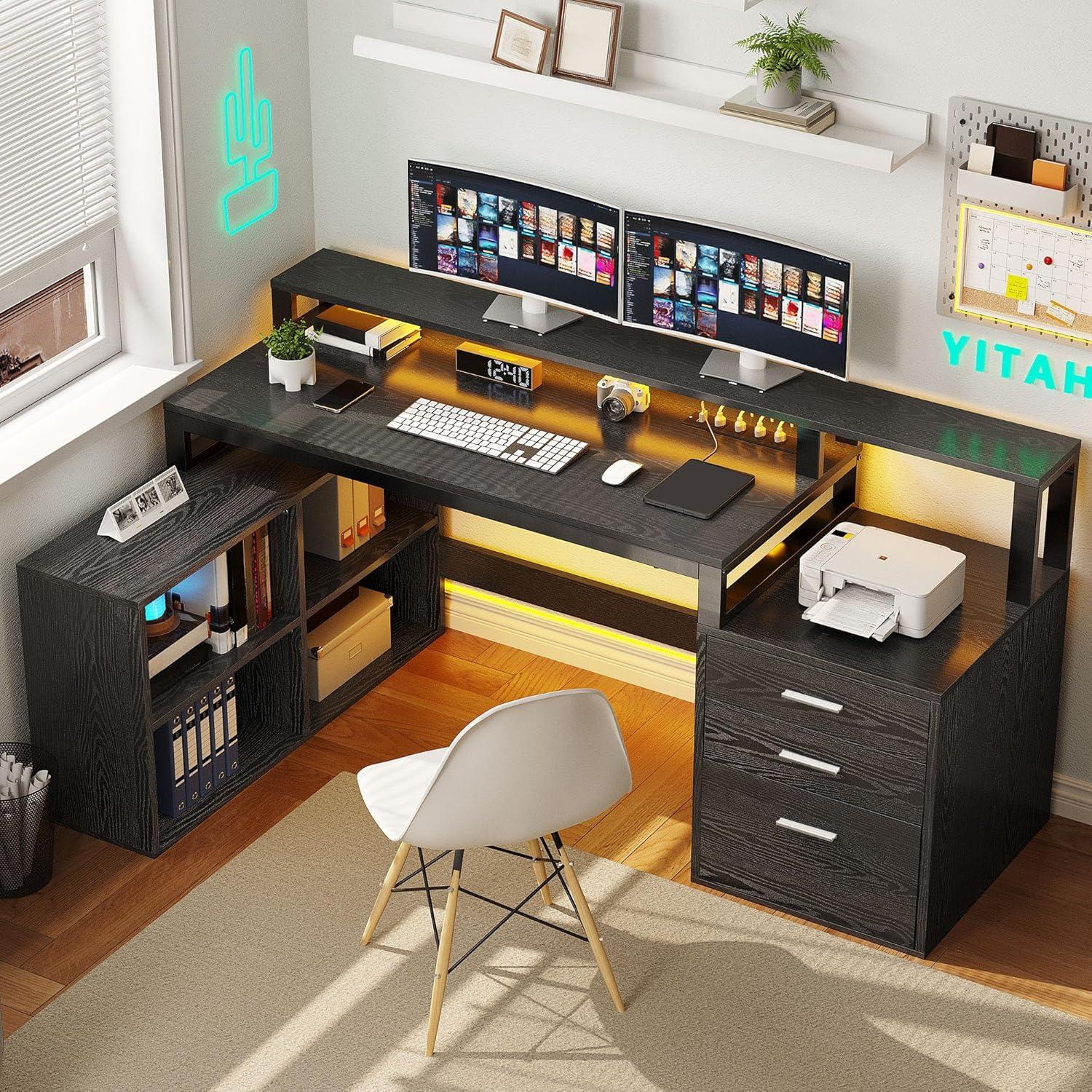 Our Honest Take on the YITAHOME L Shaped Desk's Features and Fit