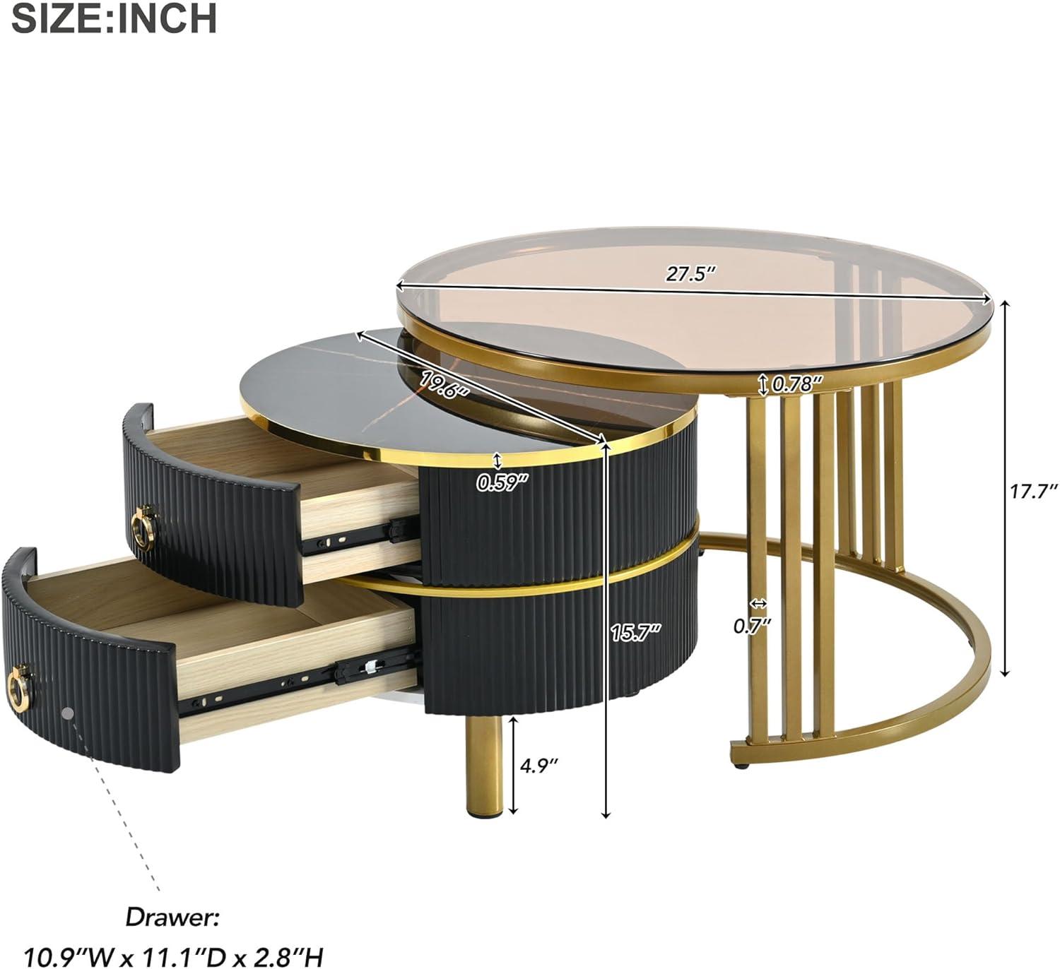 How We Transformed Our Space with the Black & Gold Nesting Tables