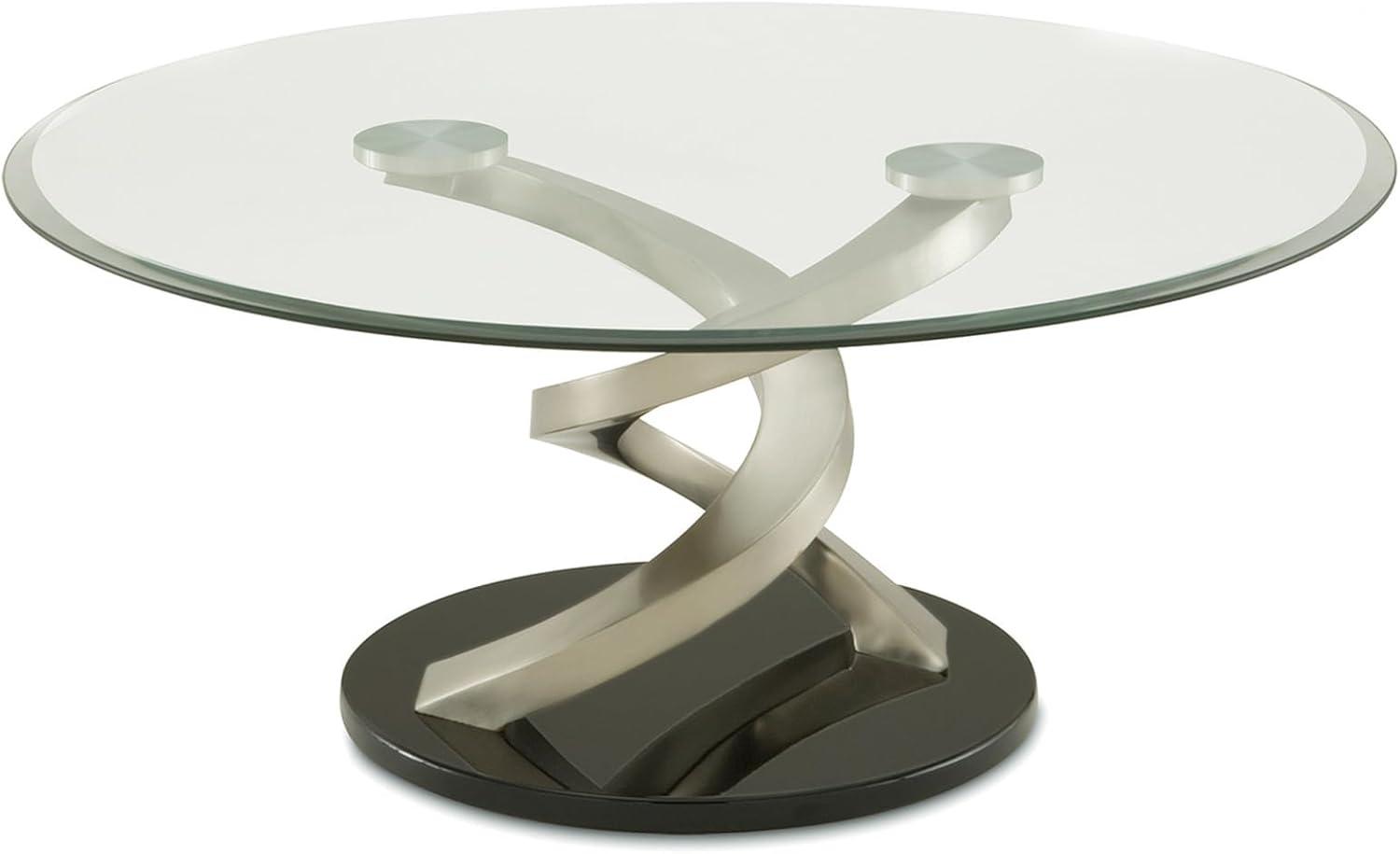 Why We Love the Benjara Twisted Metal & Glass Coffee Table
