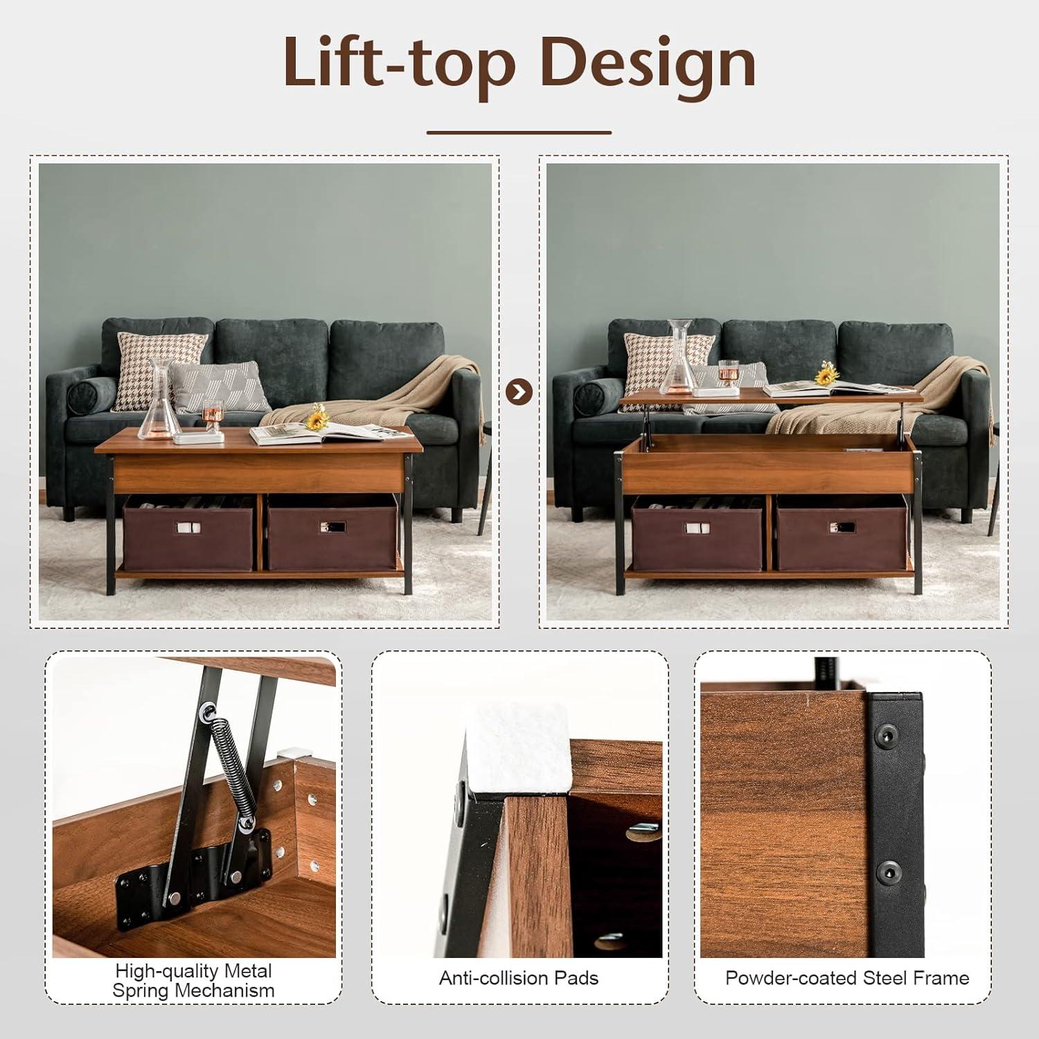 Why We Appreciate the​ Tangkula lift ⁢Top Coffee Table's Smart Design