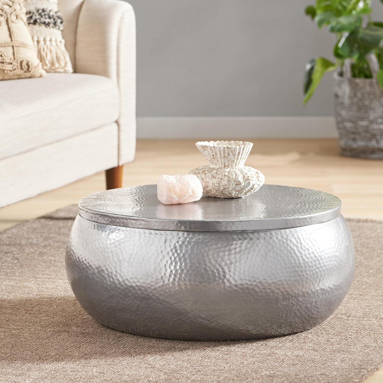 Our Take on the Aluminium Drum Coffee Table: Stylish & versatile