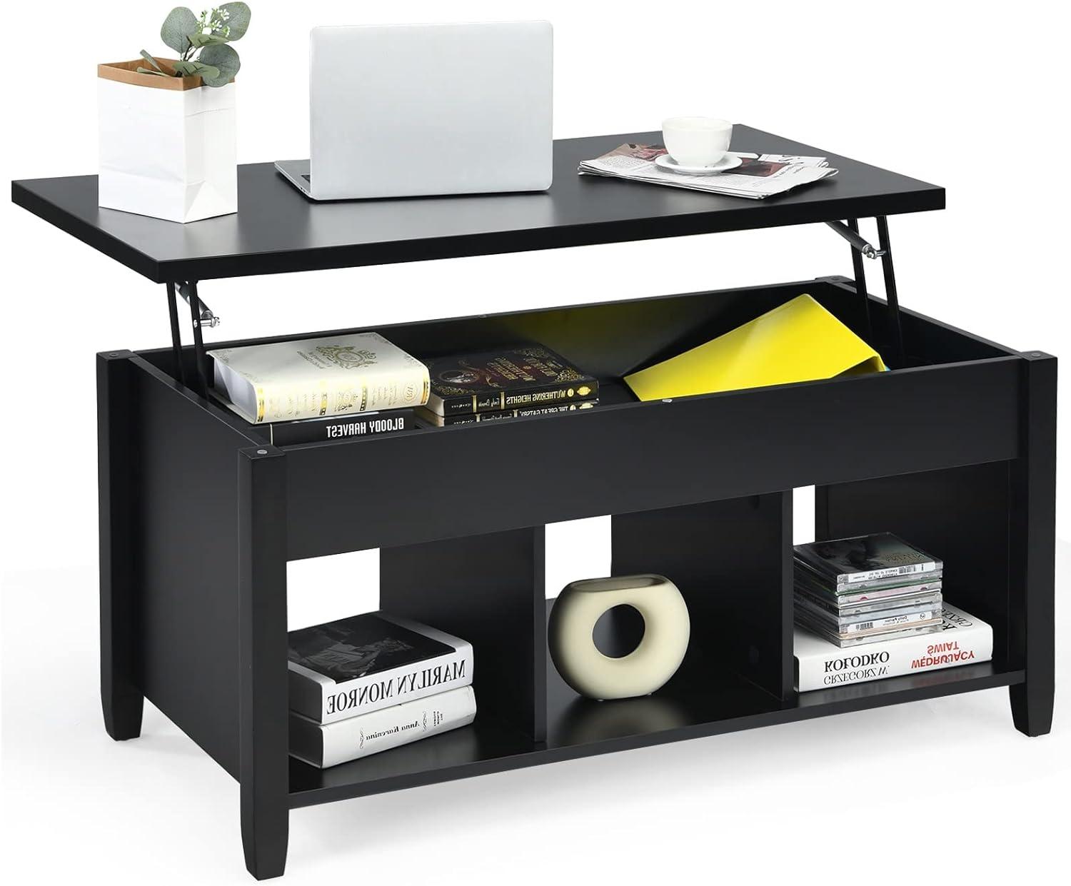 Our Honest Take on the COSTWAY Lift top Coffee Table's Design & Storage