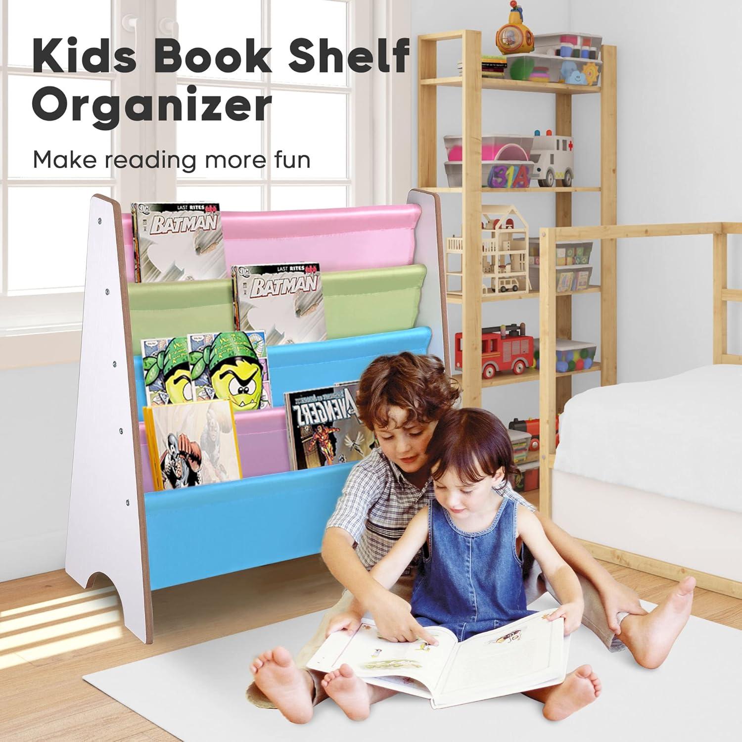 Our Take on Yescom's Wood Kids Book ‍Shelf: Cute, Light & Easy