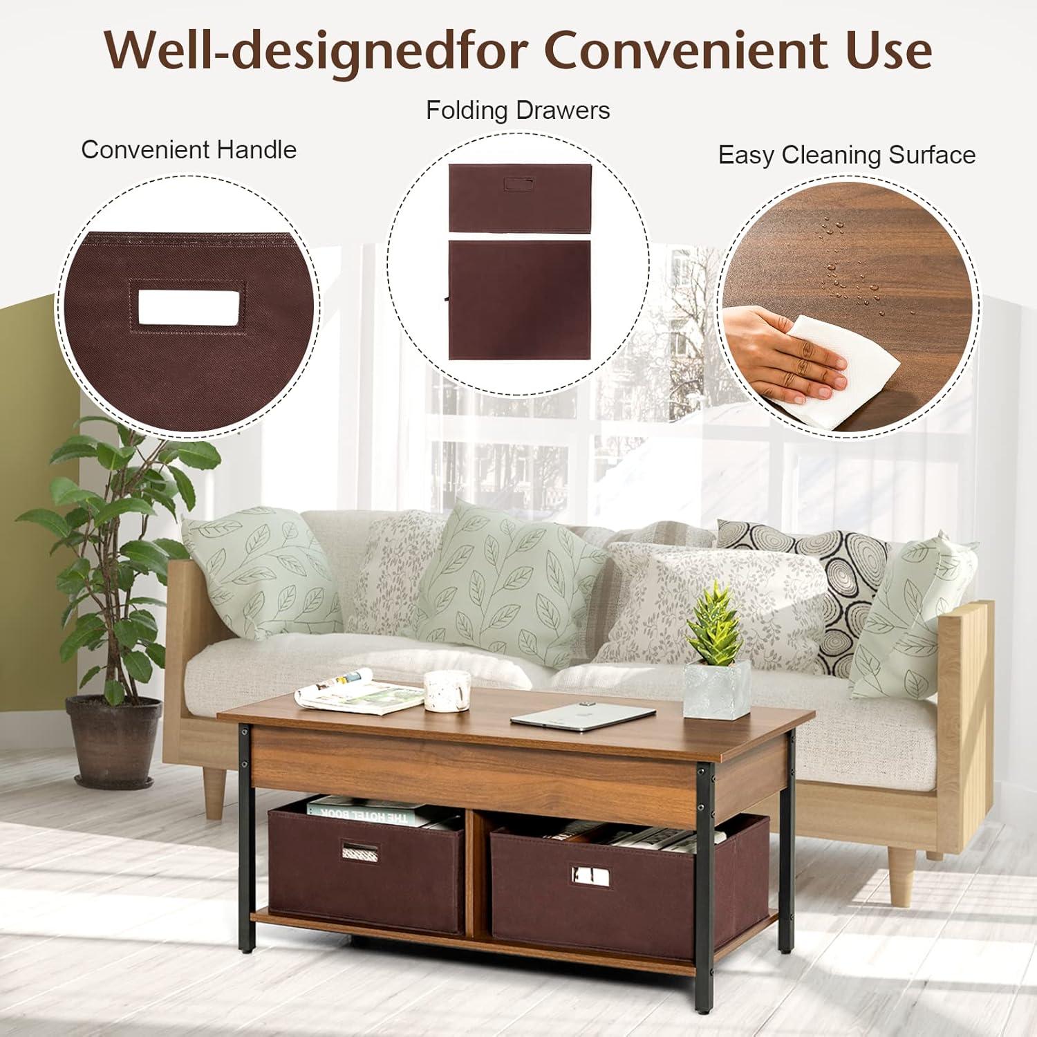 Why We Appreciate the​ Tangkula Lift Top Coffee TableS Smart Design