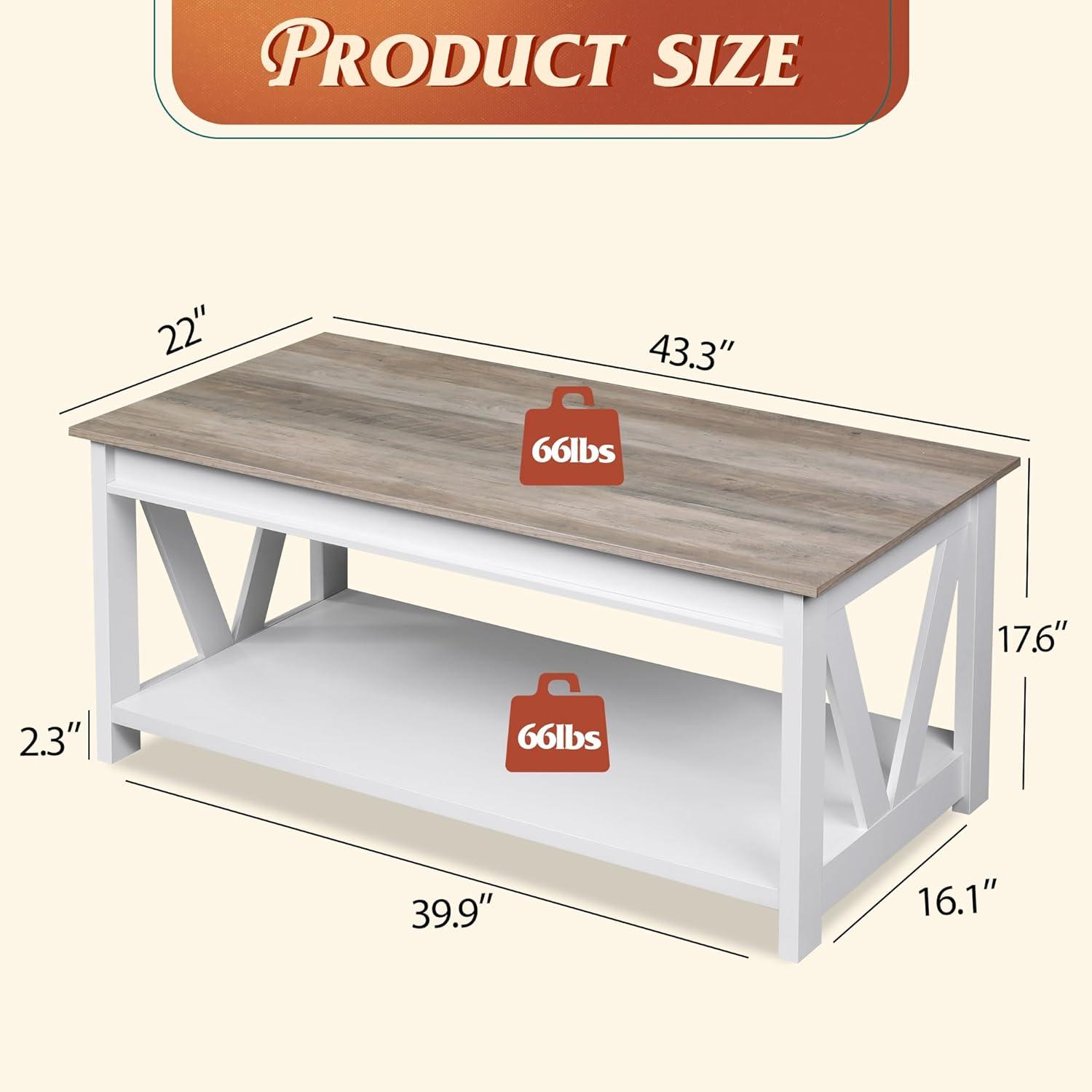 Our Take on ⁣the WLIVE Coffee Table: Stylish, sturdy & Spacious
