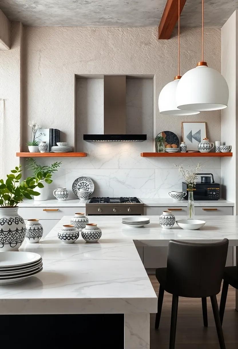 Black⁢ and White ​Patterned Ceramic Dishes‌ for Display