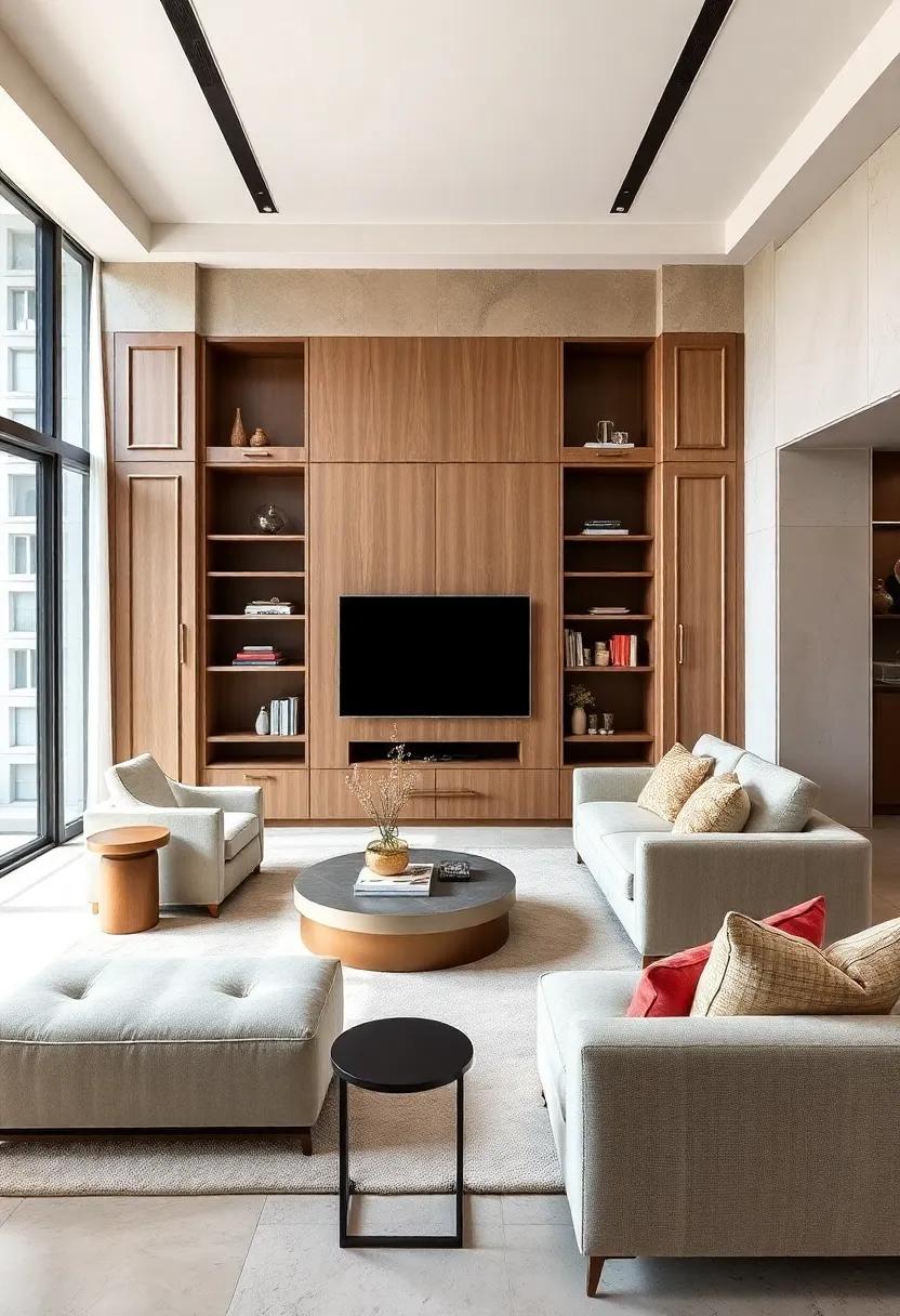Choose bespoke‌ cabinetry with subtle paneling and custom hardware for a tailored and refined look