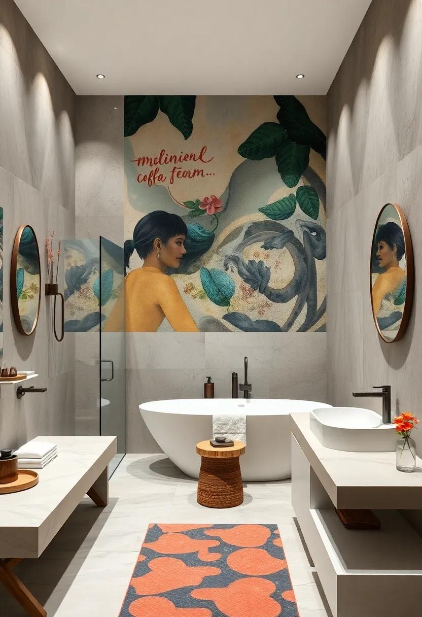 Artistic expressions: Custom murals and hand-painted‌ details inject personality without overwhelming function