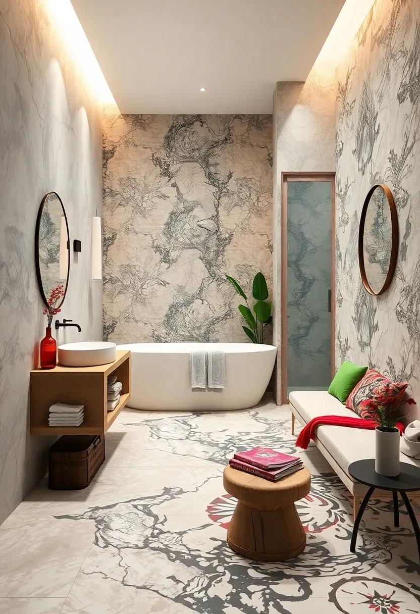 Bold Patterns and Prints: Statement floors‍ and wallpaper create dynamic visual appeal without compromising flow