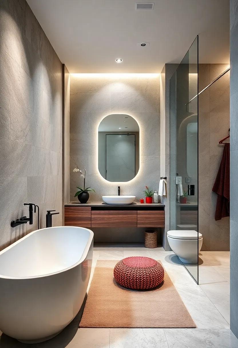 Futuristic ‌Flair:⁤ High-tech features such as smart mirrors and touchless taps enhance comfort and hygiene