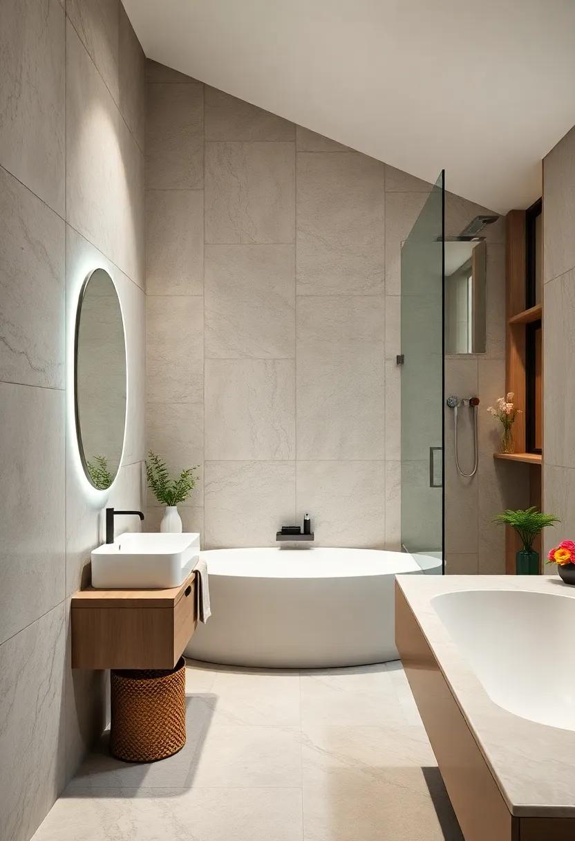 Integrated ‌Lighting: Thoughtfully placed LEDs enhance functionality and mood throughout the bathroom