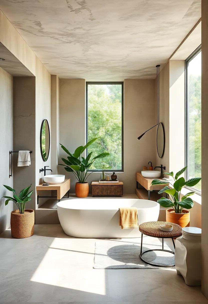 Nature-Infused Spaces: Indoor plants and natural ⁤light transform ⁤the ensuite into a refreshing green sanctuary