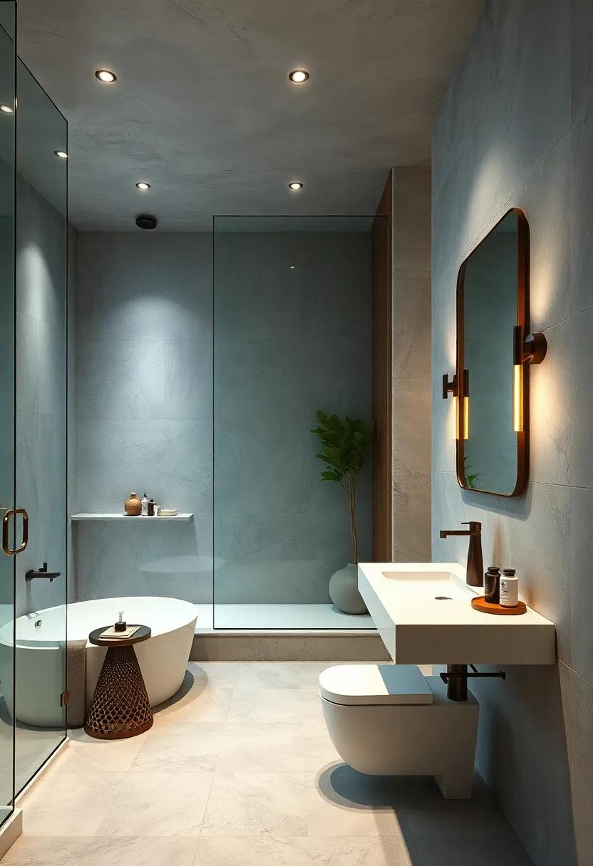 Urban‌ Chic: Sleek glass partitions and modern​ lighting fuse contemporary style with everyday practicality