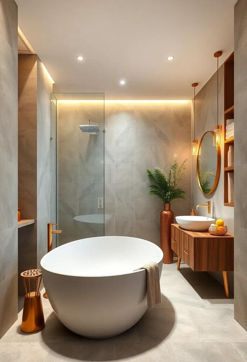 Warm​ Metallic Touches: Brass and copper elements add subtle glamour while resisting wear and tear