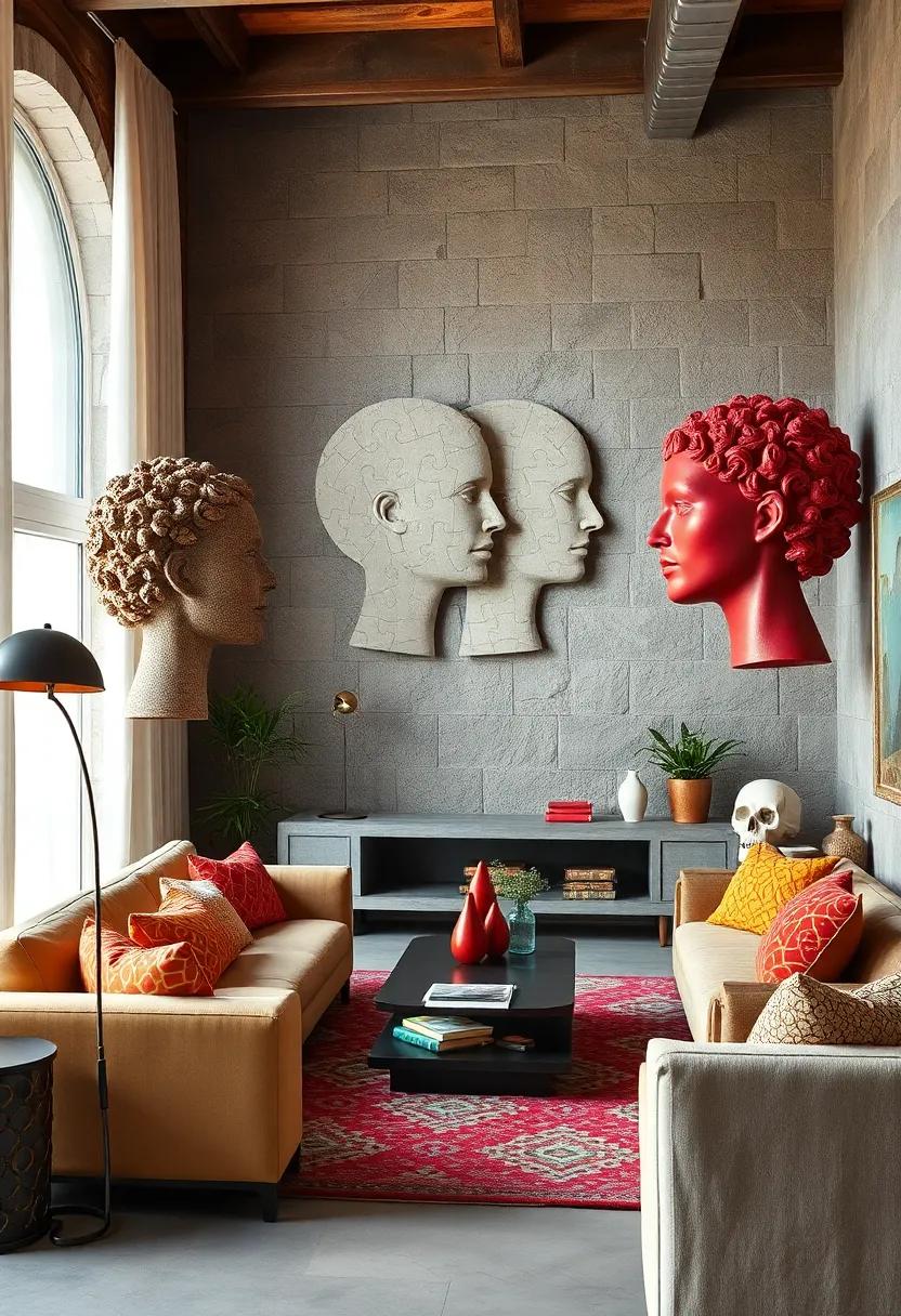 The Puzzle Heads - Interlocking human ‍heads representing communication, thought, and connection