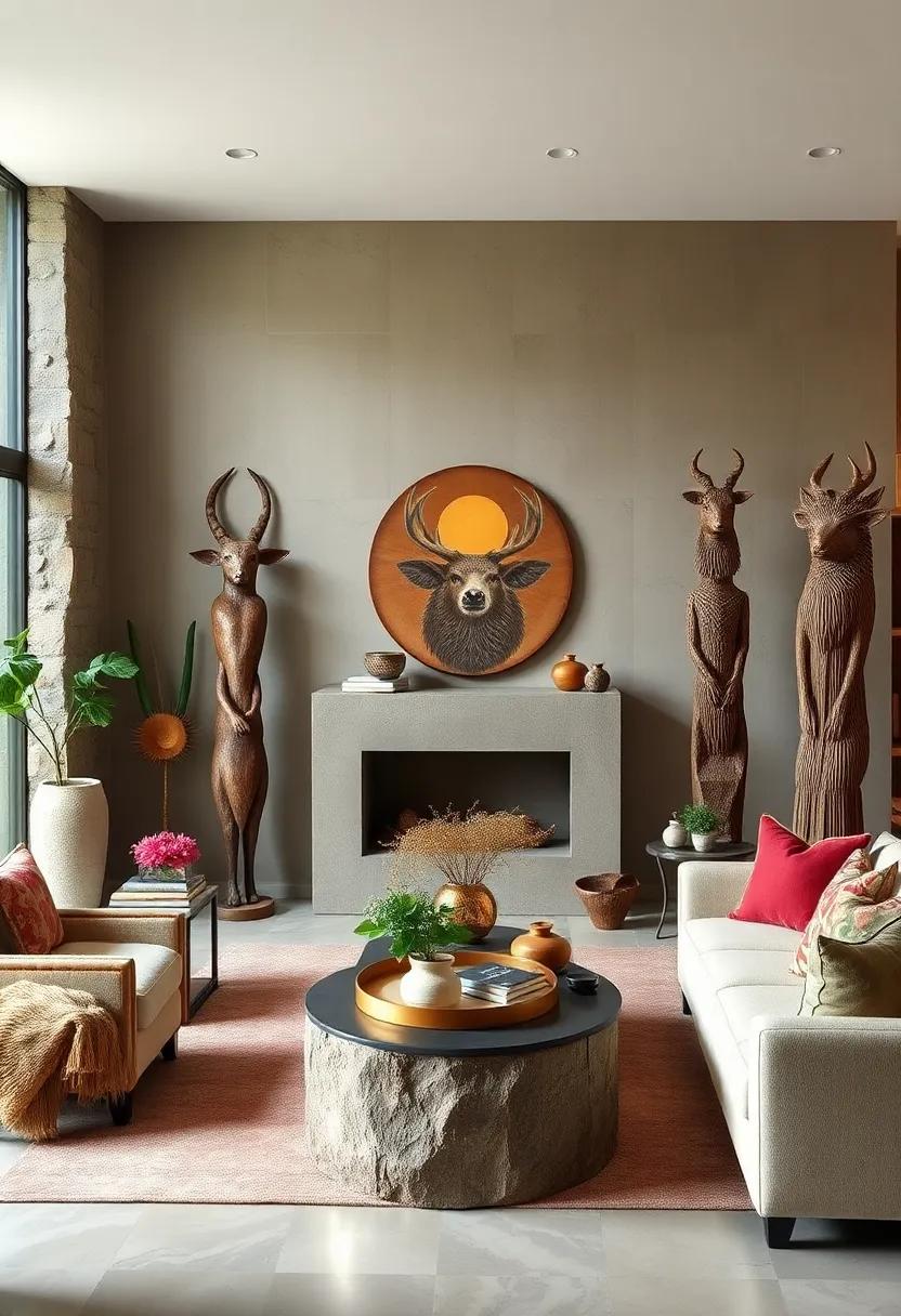 Vintage Animal Totems - Rustic interpretations of wildlife that⁤ serve as bold,storytelling centerpieces