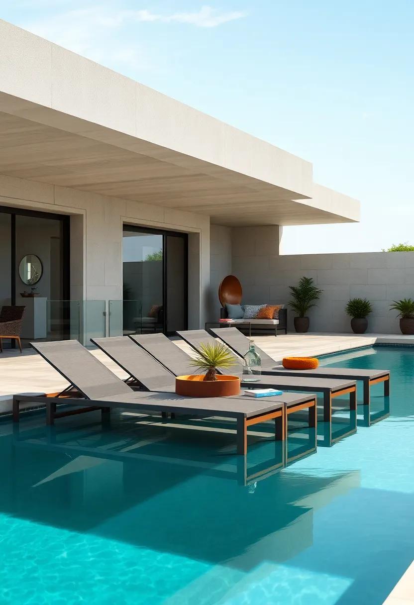 Adjustable Mesh Sling Chaise Lounges in Monochrome Palettes