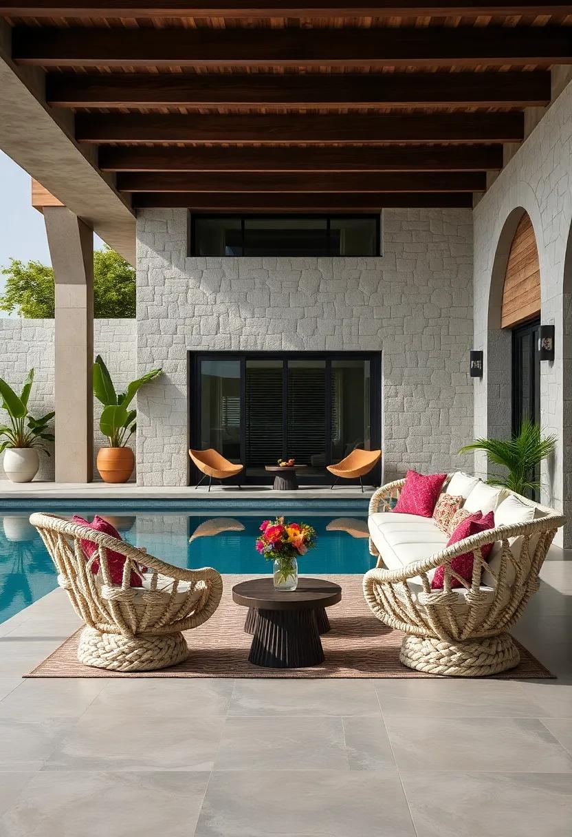 Durable Polypropylene ⁣Rope Chairs with Intricate Knot Designs