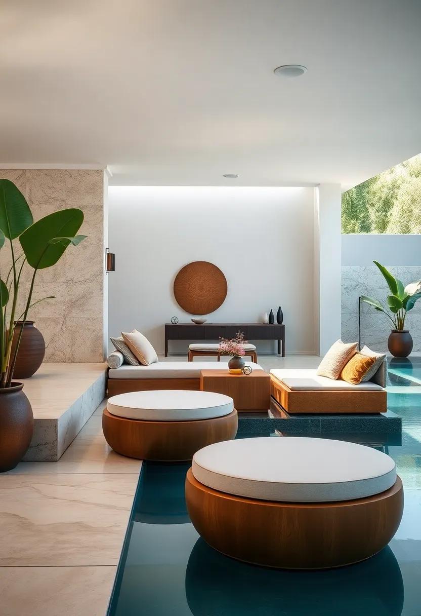 Floating‍ Poolside Stools Crafted from Marine-Grade Materials