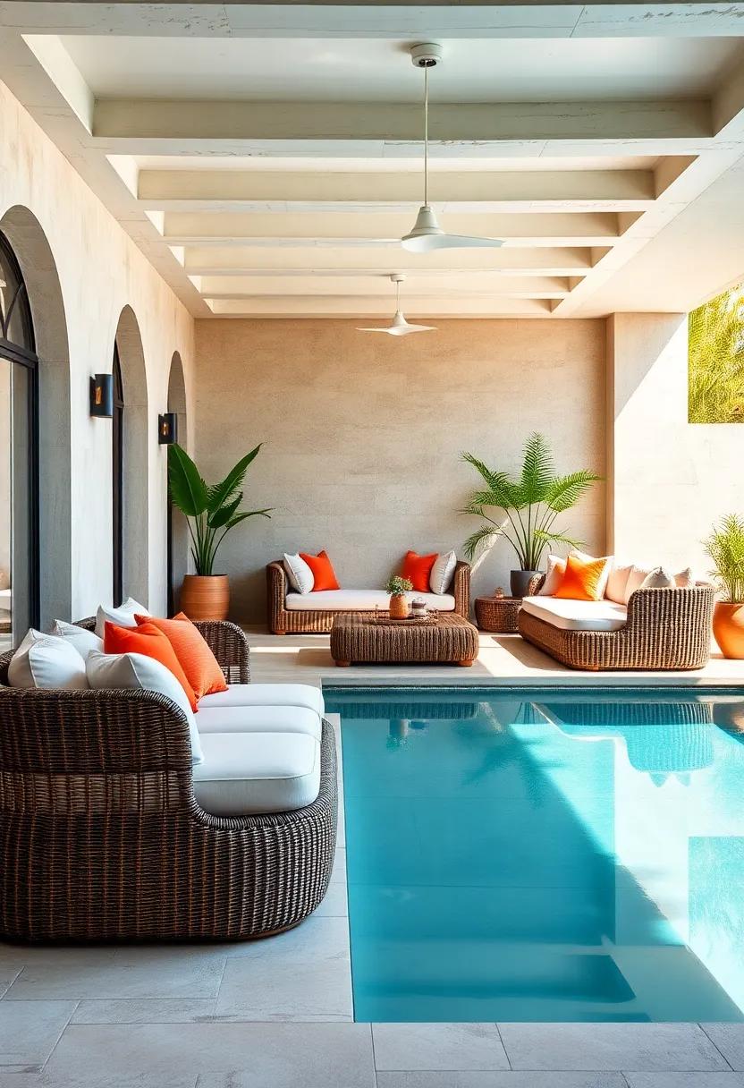 Handwoven Rattan Daybeds with Plush Weather-Resistant Cushions