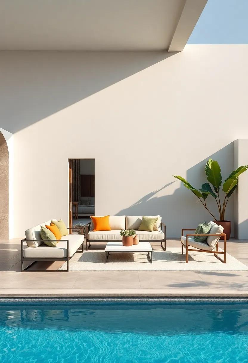 Minimalist ⁣Aluminum Frame Sofas Featuring Sunproof Fabric Covers