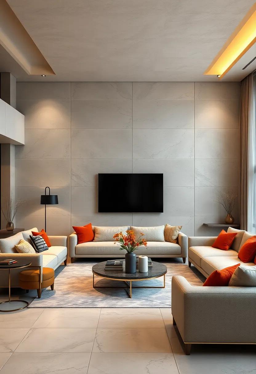Highlight architectural details with soft uplighting⁢ instead ⁢of crowded wall​ art