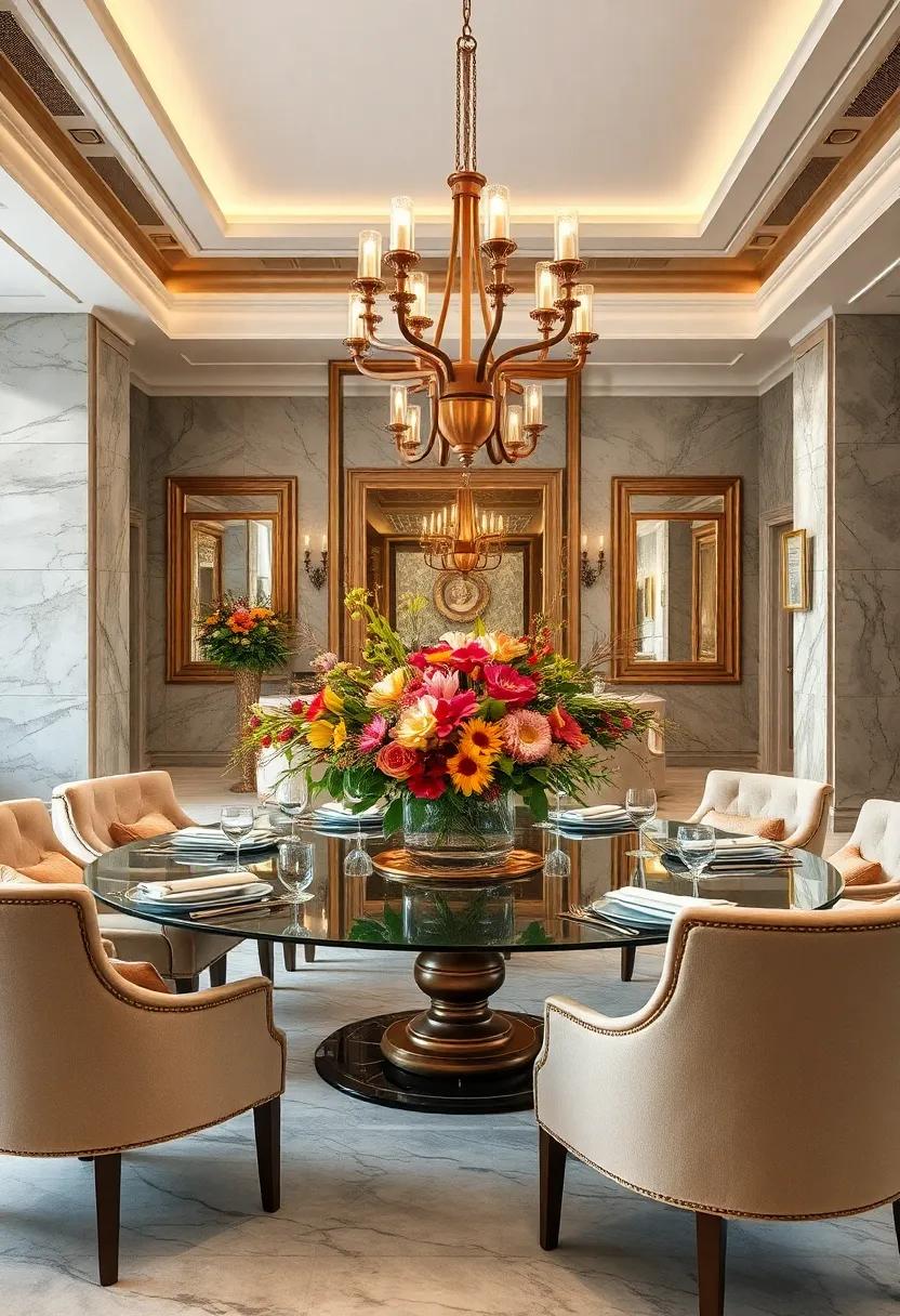 Rich Mahogany or⁣ Walnut Dining Tables with Intricate Carvings