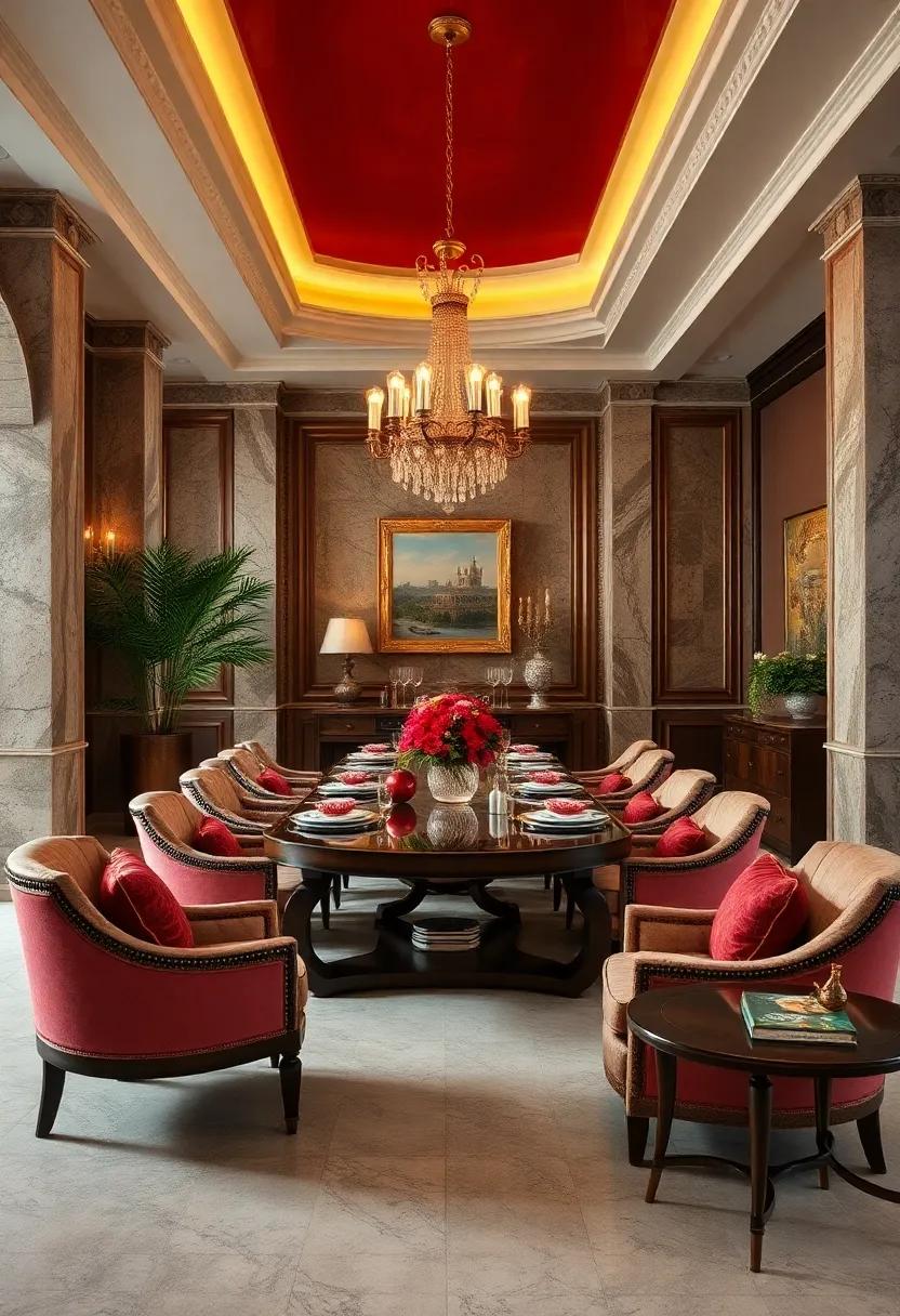 Rich ⁤Color ​Palettes Incorporating‍ Deep Reds, Greens, and Golds