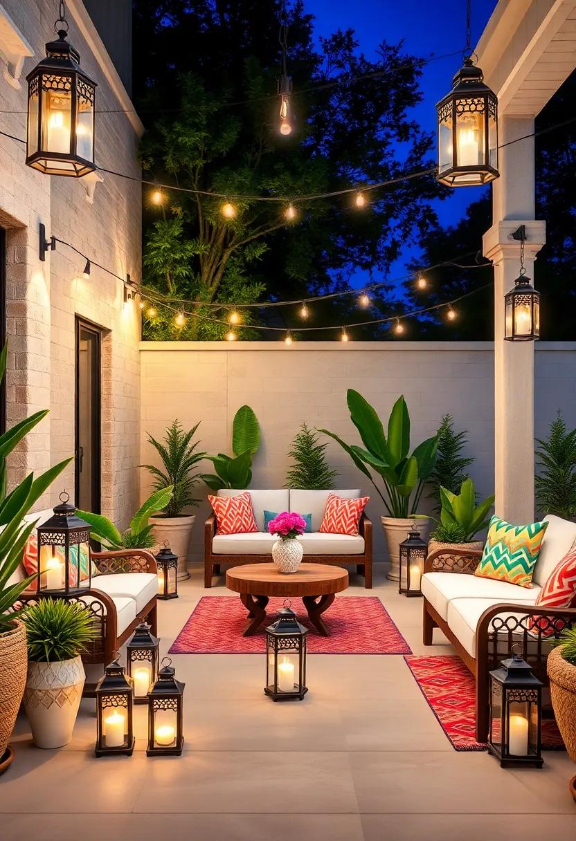 Arrange lanterns in symmetrical patterns to lend an organized,⁣ sophisticated feel to your outdoor ⁤décor