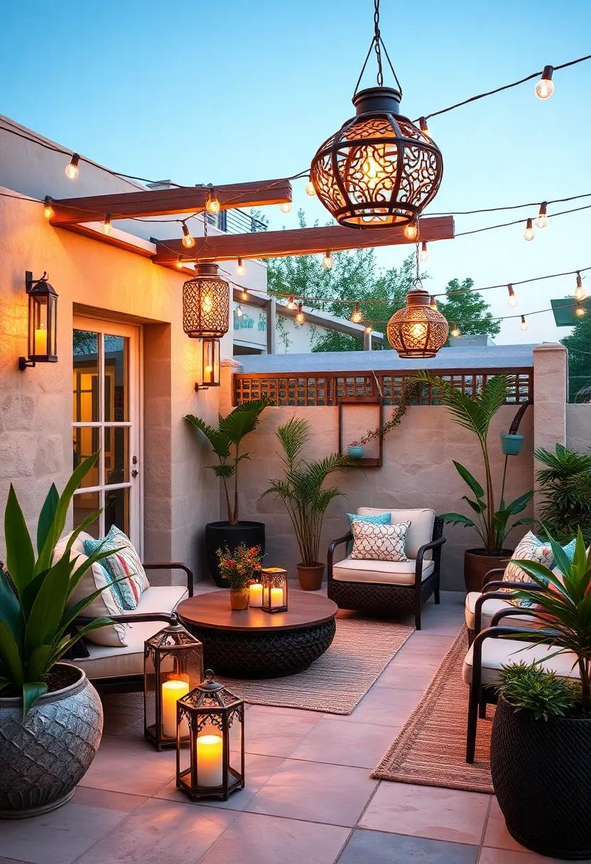 Hang lanterns near mirrors to amplify⁤ the light‌ and create an illusion⁤ of a larger,brighter ⁣space