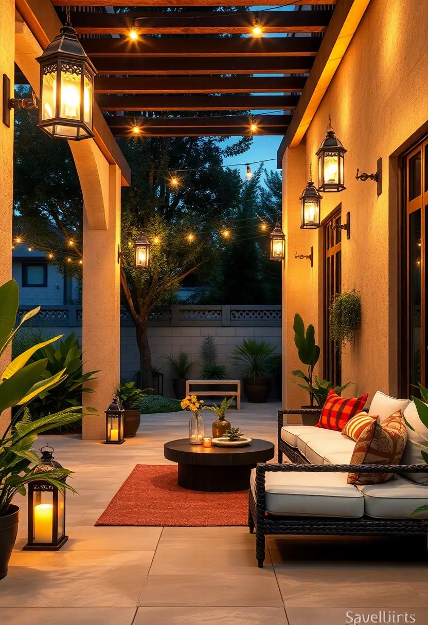 Mount lanterns on walls or pillars to provide⁣ elevated illumination and accentuate‌ architectural details