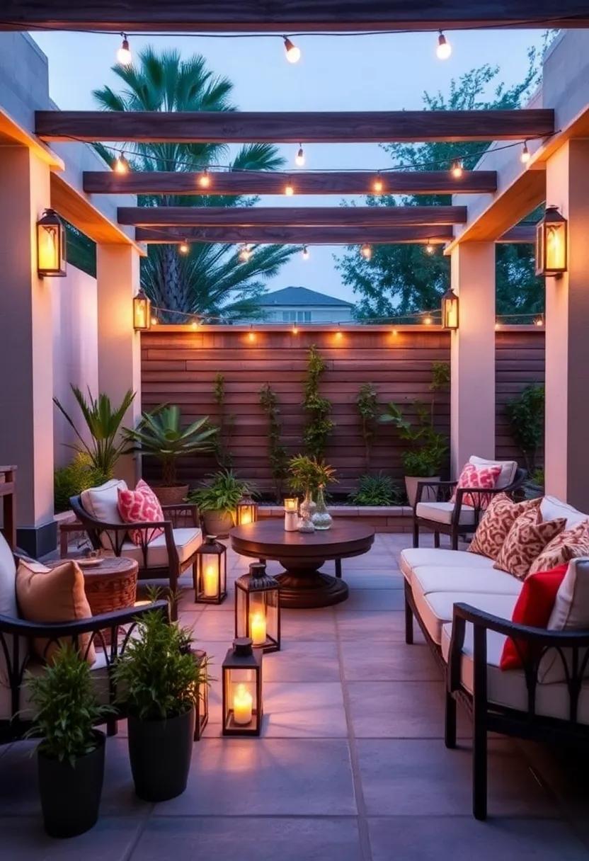 Place lanterns along the edges of your patio for a subtle, glowing​ border that invites⁤ you to unwind after⁤ sunset