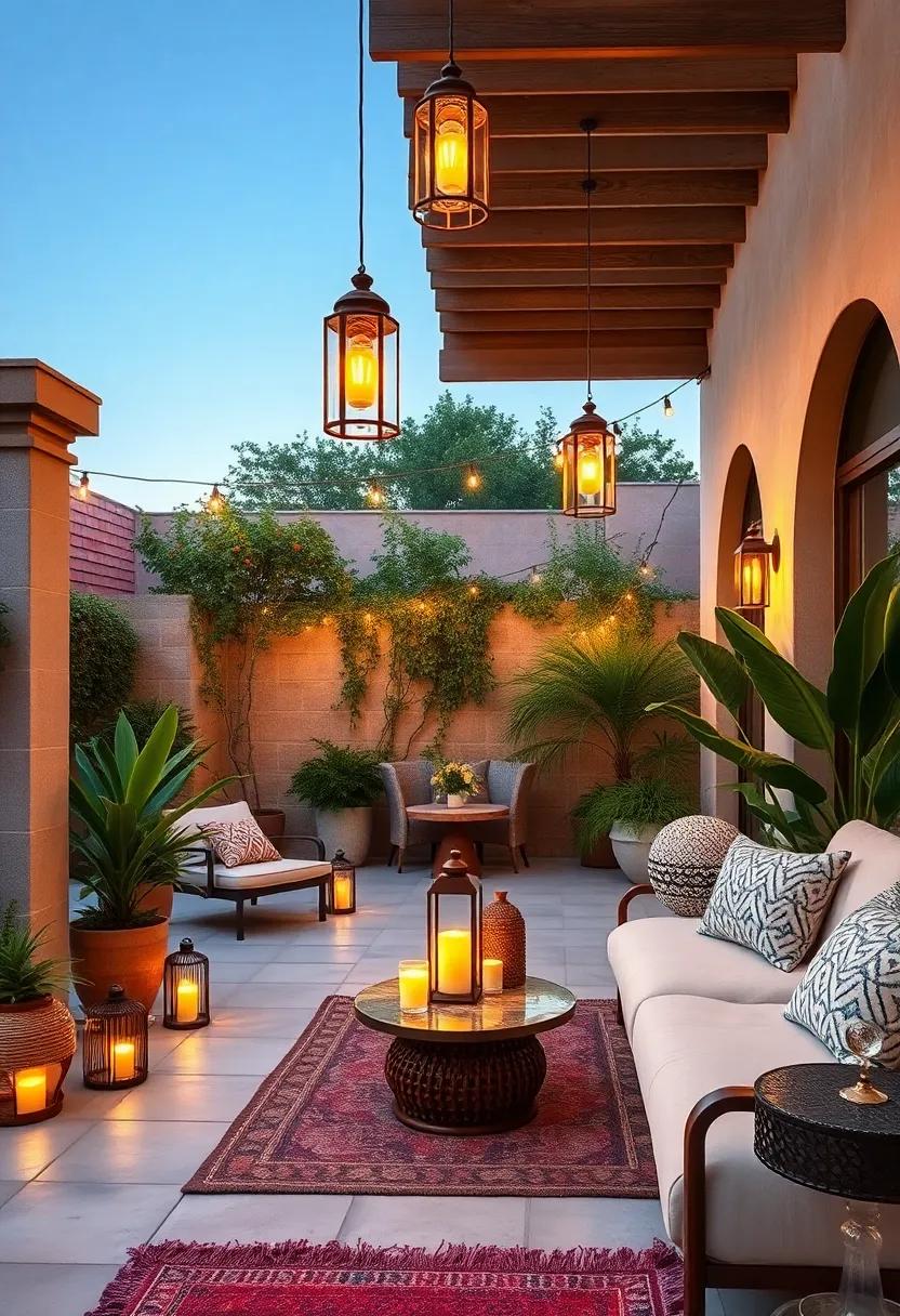 Use lanterns with warm-toned bulbs ⁤or candles to enhance the authentic, cozy Moroccan ambiance
