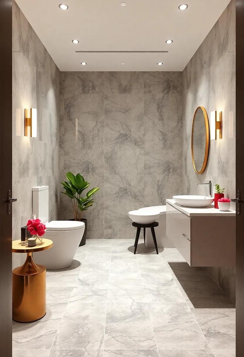 Polished Granite Tiles: Impress with durable, polished granite tiles that offer natural beauty and a sleek surface perfect for small spaces