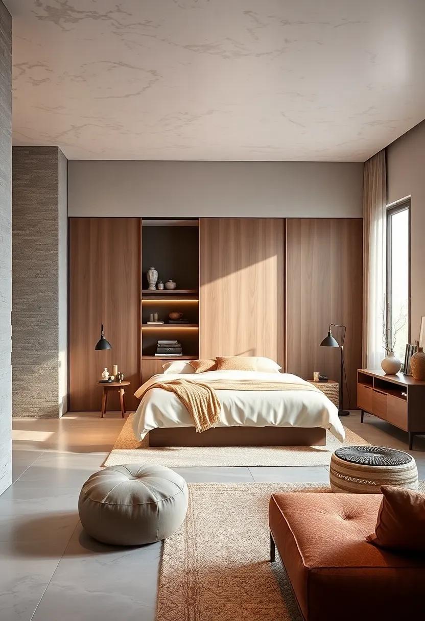 Design multi-layered⁣ sliding ‍door systems that reveal different storage sections for efficient space division
