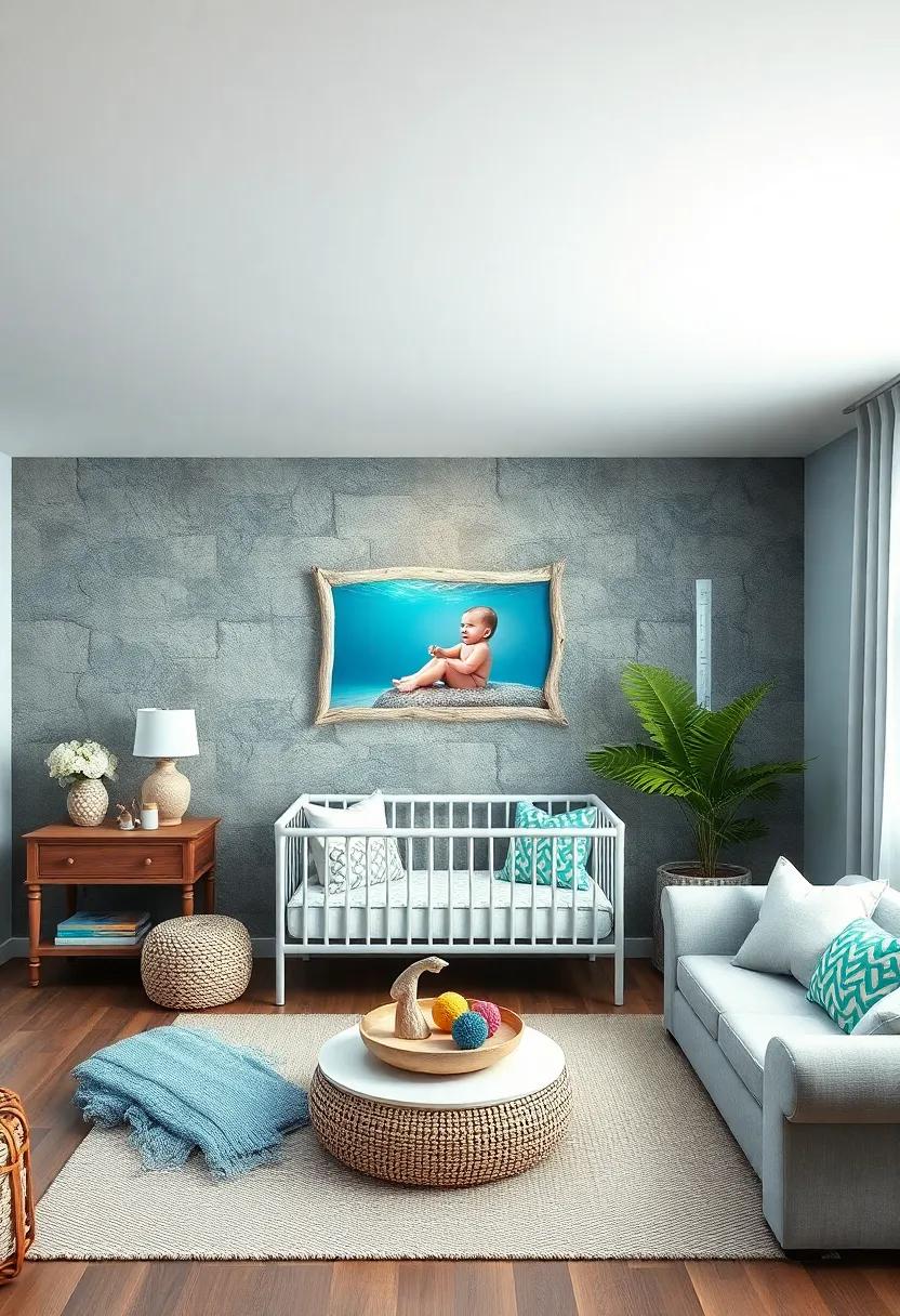 Beachy Driftwood Frames Showcasing Baby's First Photos