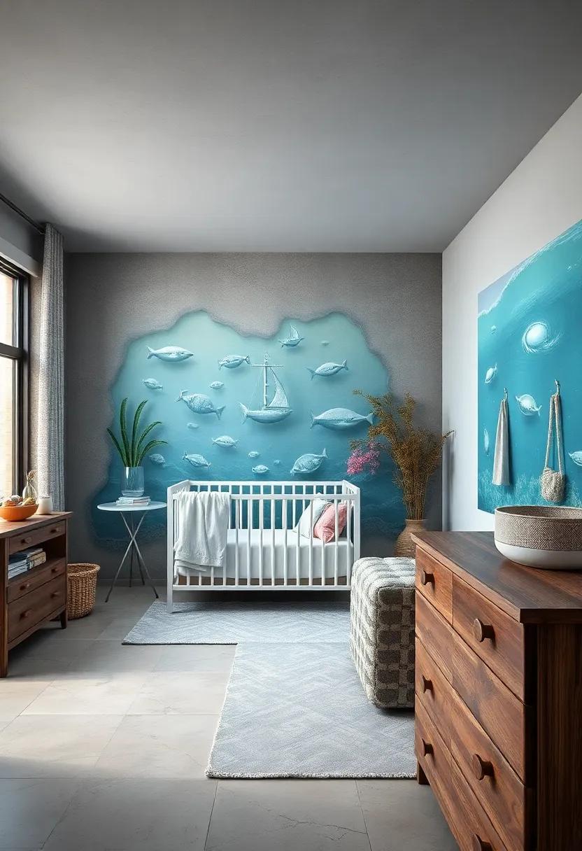 Nautical Rope Accents on Drawer Pulls and Hooks