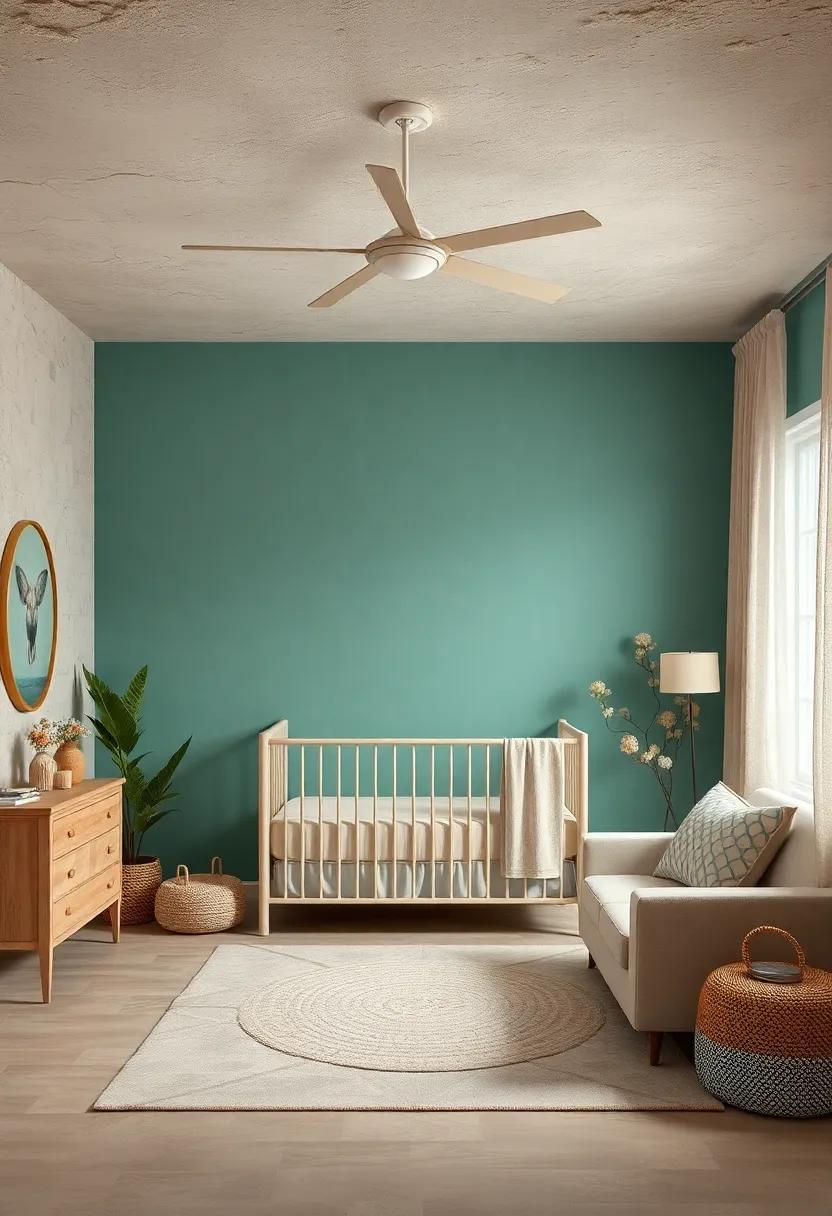 Subtle Seafoam Green Walls Paired with Sandy Beige Tones