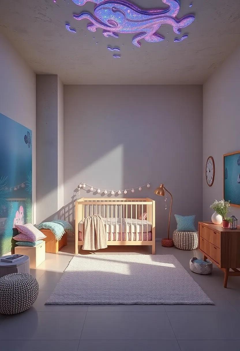 Subtle Glitter Accents Mimicking Sunlit Sea Surfaces