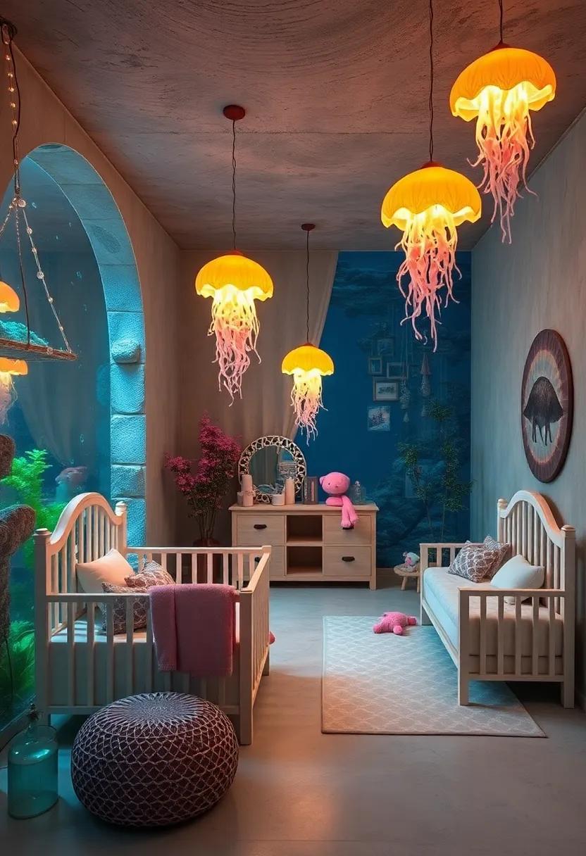 Underwater Jellyfish Pendant Lights for a Magical Glow
