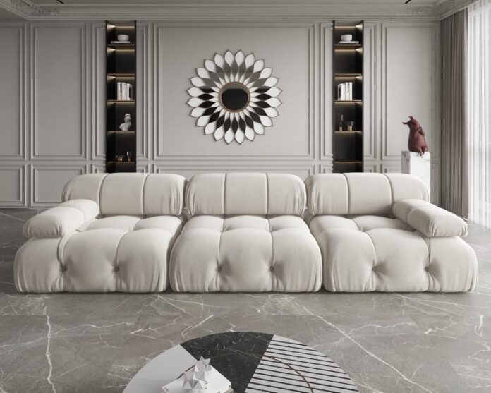 Our Honest Take on the JACH Modular Teddy Velvet Sectional Sofa