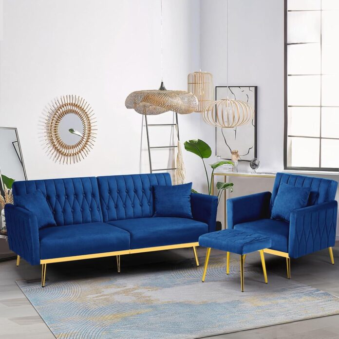 Our Honest Take on the Velvet Futon Sofa Set with Ottoman