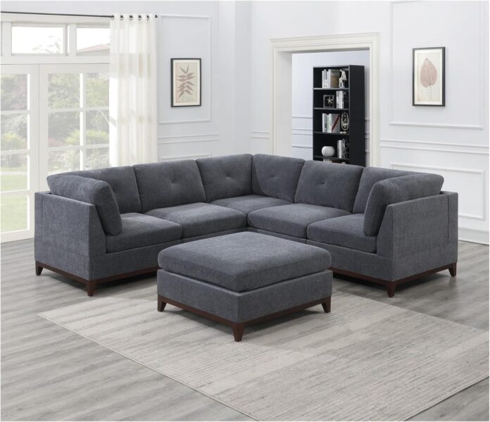Our Take on the Ash Grey Chenille Modular Sectional Set