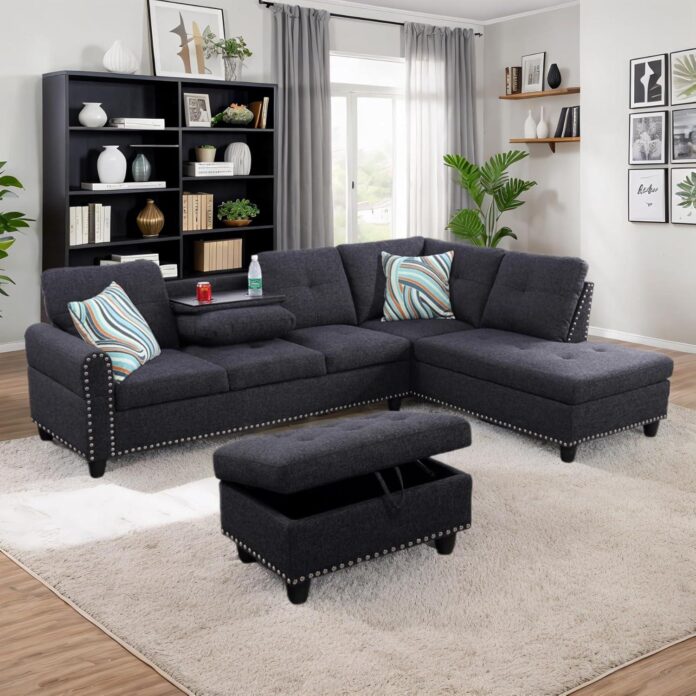 Our Take on the Modern Linen L-Shaped Sectional Sofa Set
