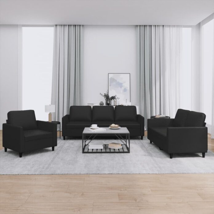 Our Take on the Youuihom Black Faux Leather Sofa Set’s Comfort & Style